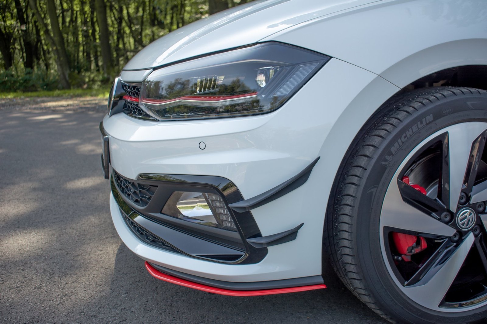 Parachoques Delantero Wings (Canards) Volkswagen Polo GTI Mk6 - Imagen 2