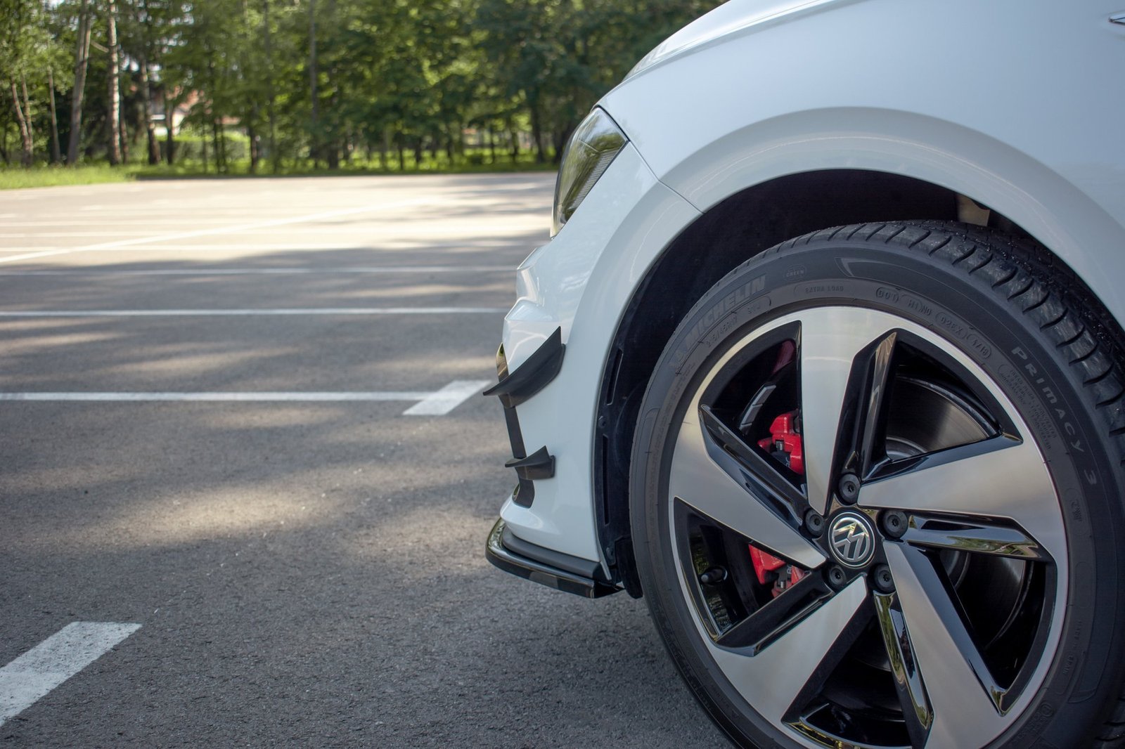 Parachoques Delantero Wings (Canards) Volkswagen Polo GTI Mk6 - Imagen 3