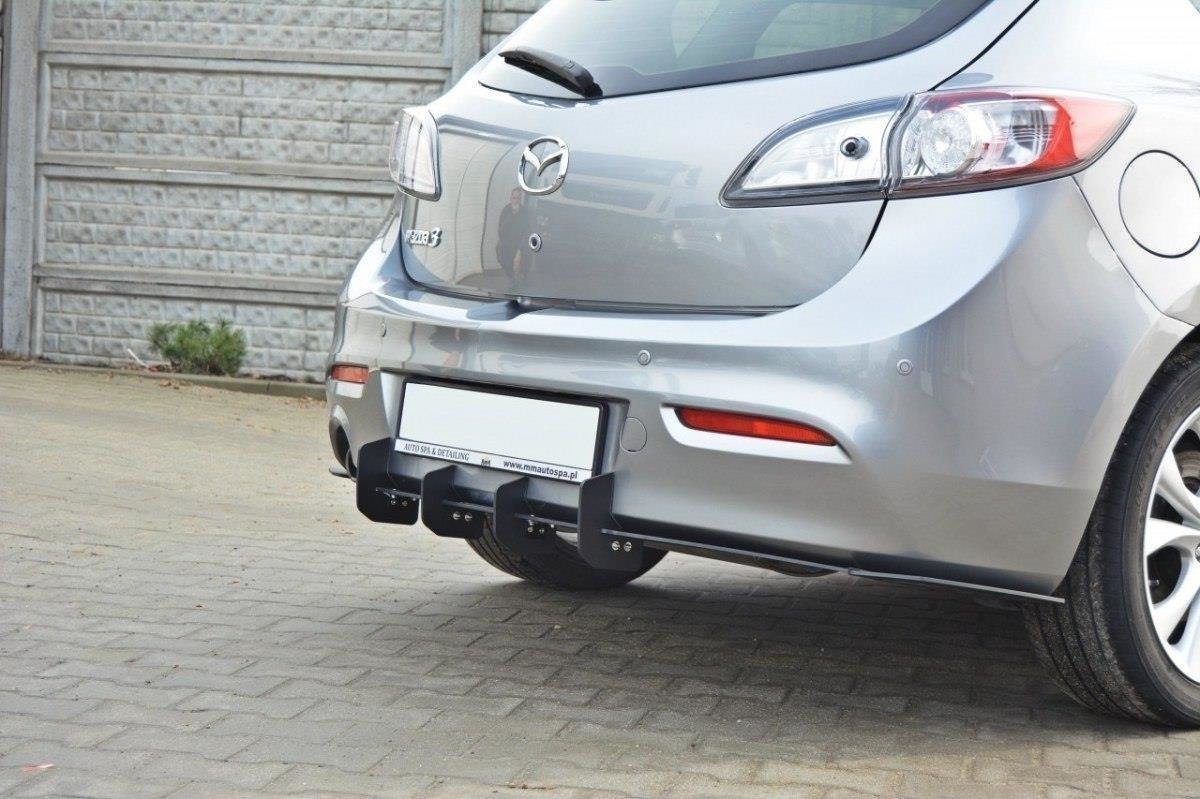 Mazda 3 MK2 Sport (Preface) Rear Diffuser & Splitters Laterales Traseros - Imagen 3
