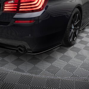 Splitters Laterales Traseros BMW 5 M-Pack Sedan /Touring F10/F11 (fits two single exhaust ends)