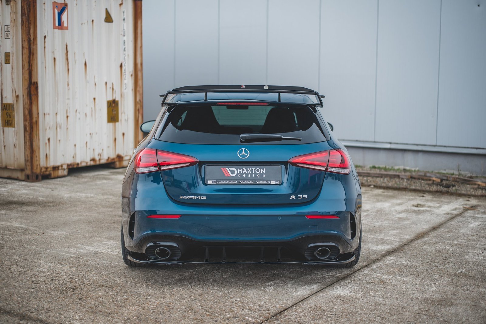 Splitters Laterales Traseros Mercedes A35 AMG Aero Hatchback W177 - Imagen 2