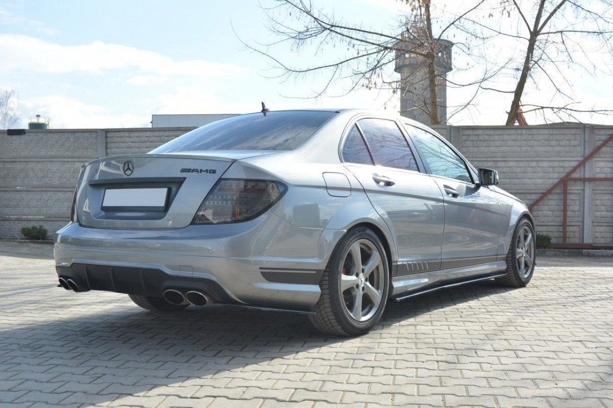 Splitters Laterales Traseros Mercedes-Benz C Sedan / Estate AMG-Line W204 / S204 - Imagen 3