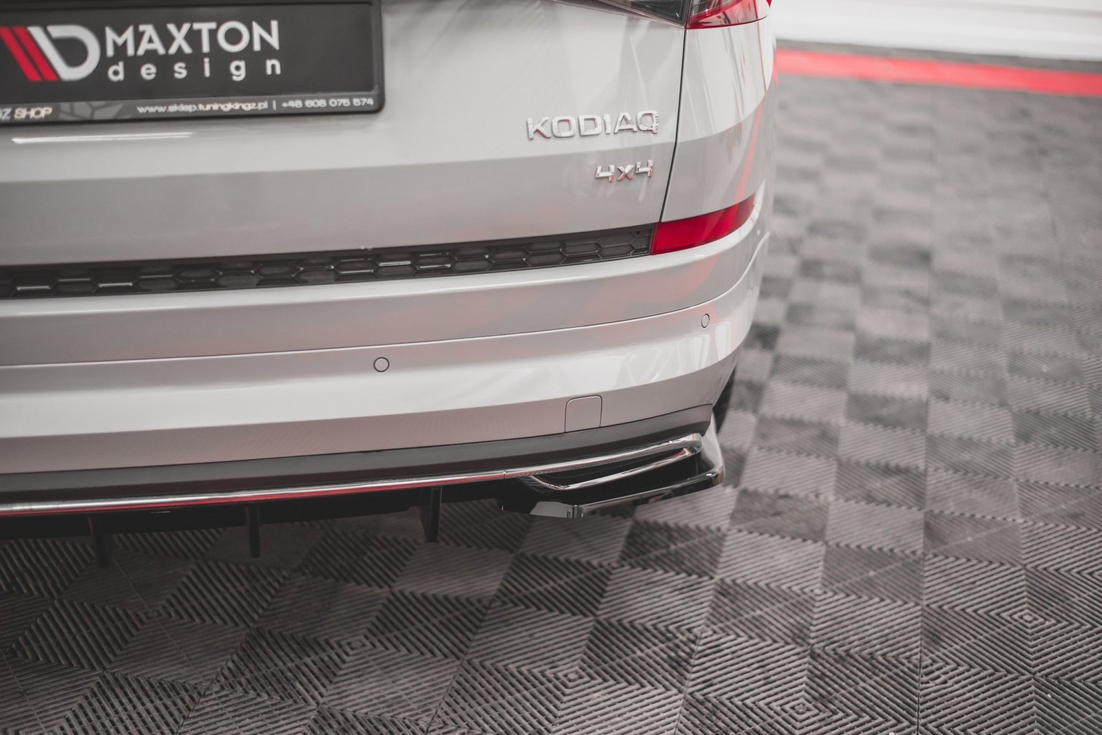 Splitters Laterales Traseros Skoda Kodiaq Sportline Mk1 / Mk1 Facelift