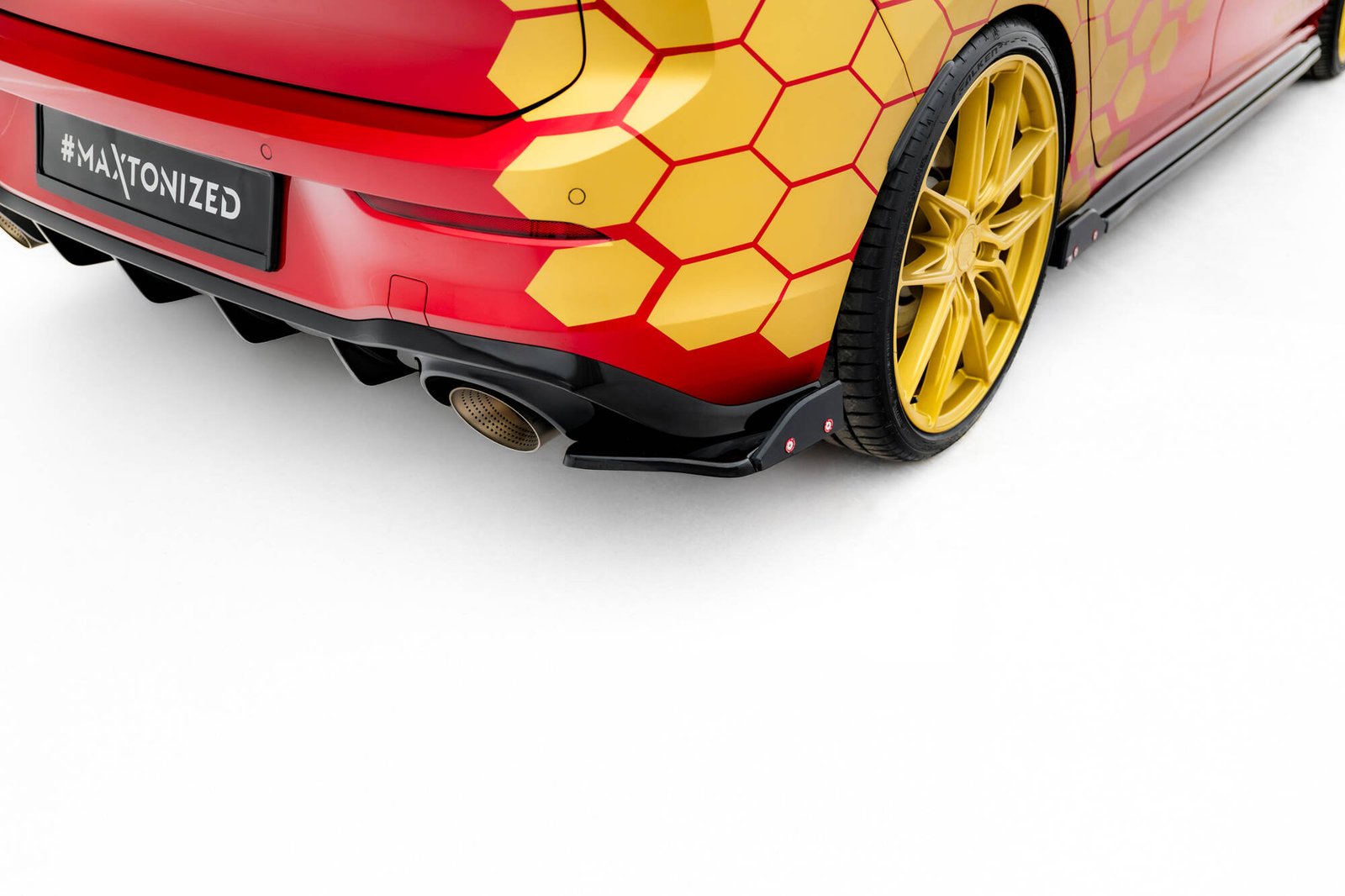 Splitters Laterales Traseros + Flaps Aerodinámicos Volkswagen Golf GTI Clubsport Mk8 - Imagen 6