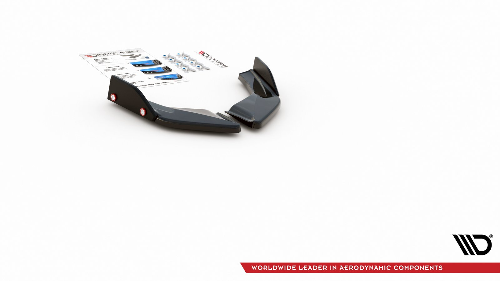 Splitters Laterales Traseros + Flaps Aerodinámicos Volkswagen Golf GTI / GTE Mk8 - Imagen 4