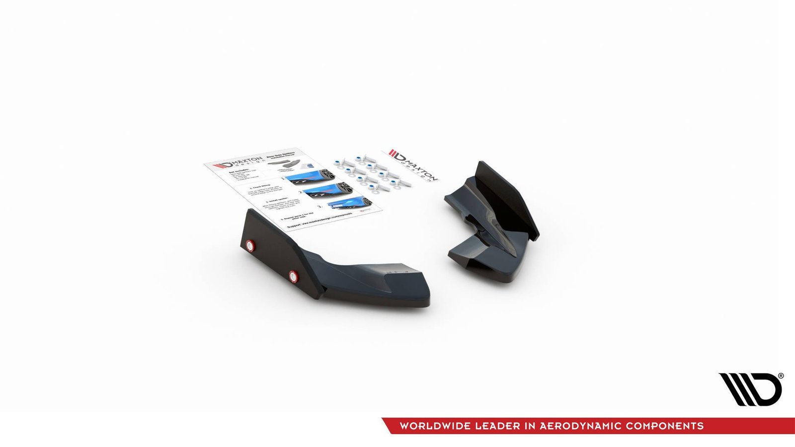 Splitters Laterales Traseros + Flaps Aerodinámicos Volkswagen Golf R Hatchback Mk8 - Imagen 5