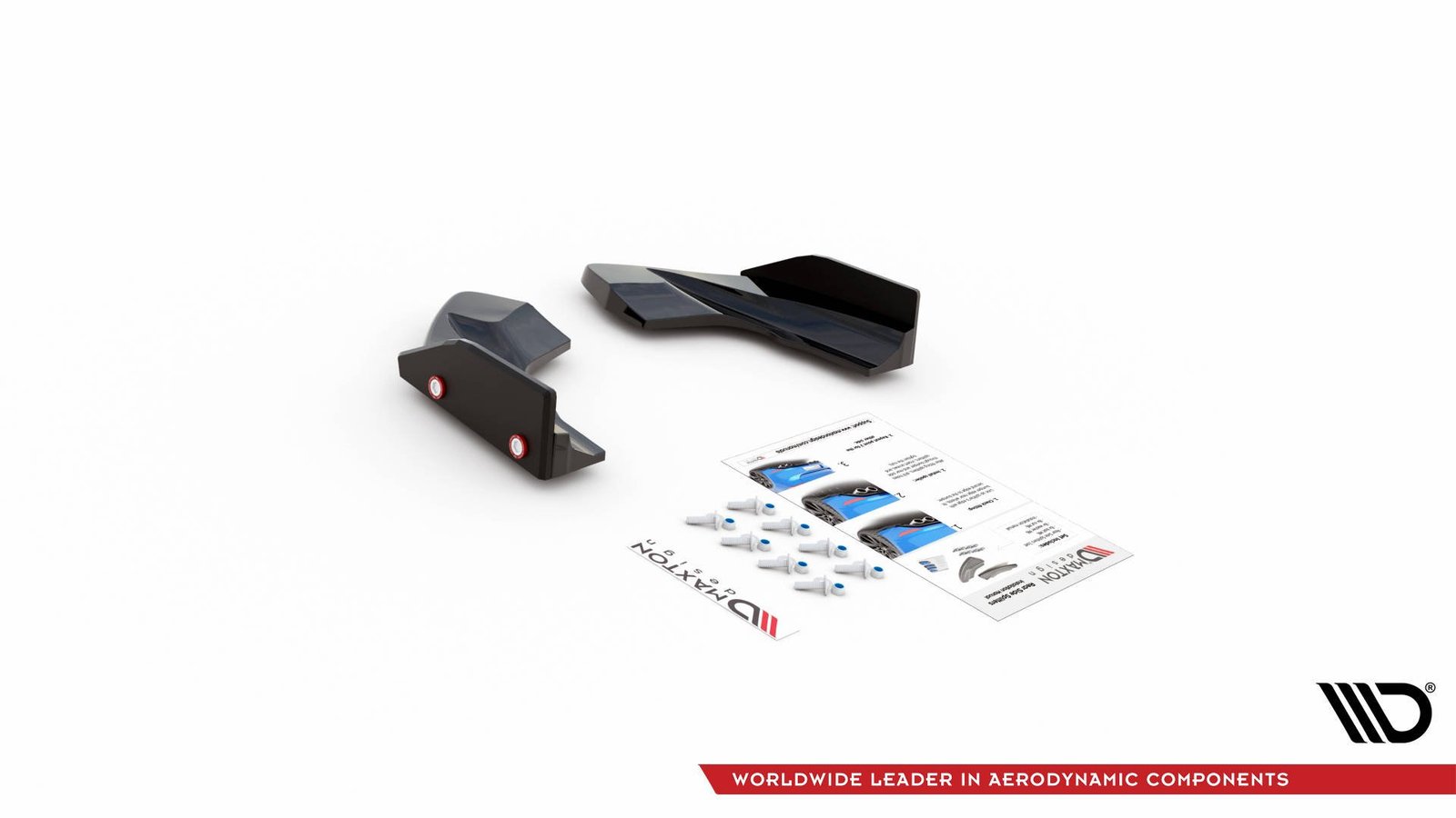 Splitters Laterales Traseros + Flaps Aerodinámicos Volkswagen Golf R Hatchback Mk8 - Imagen 6