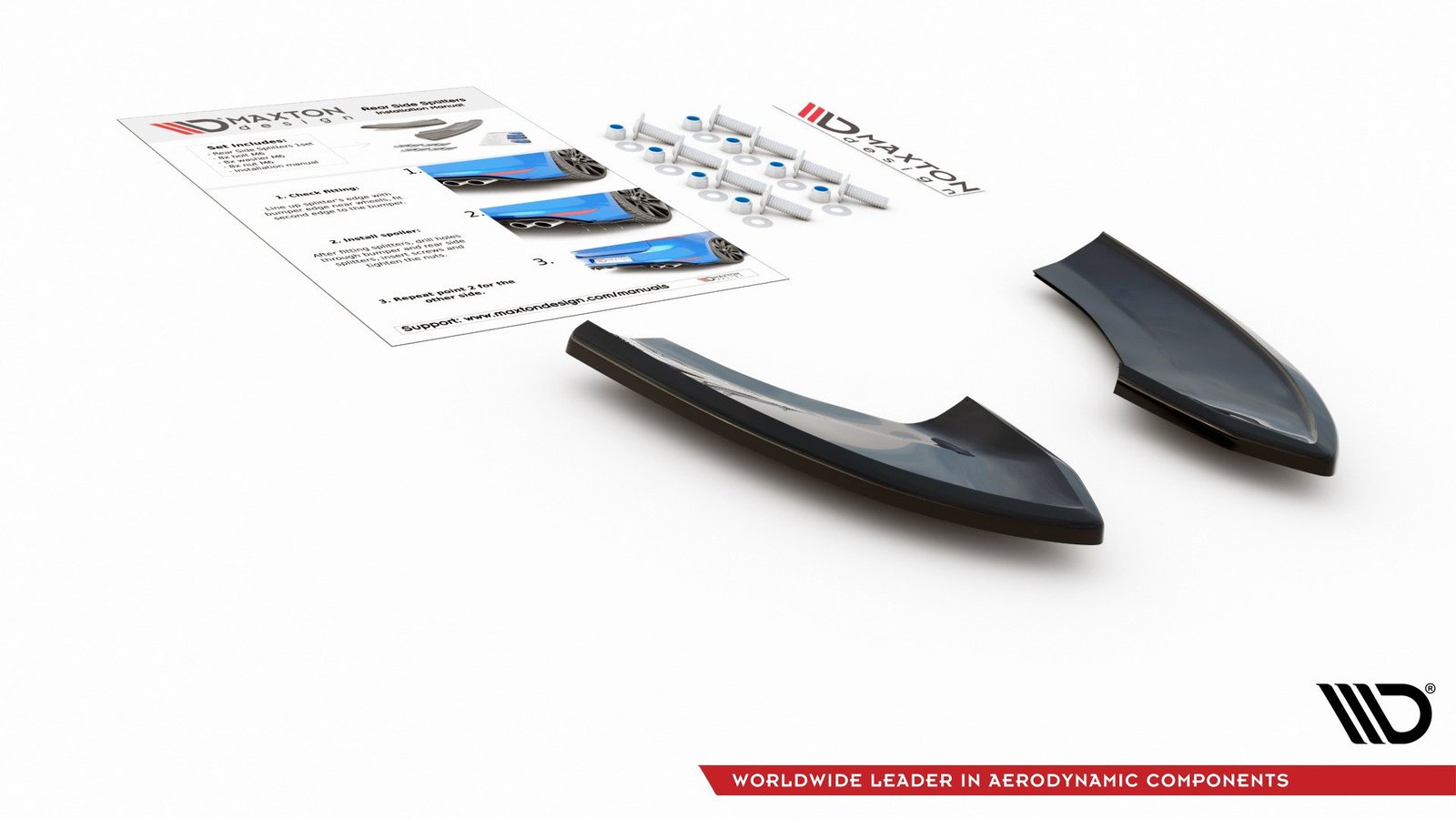 Splitters Laterales Traseros VW Golf 7 GTI TCR - Imagen 9