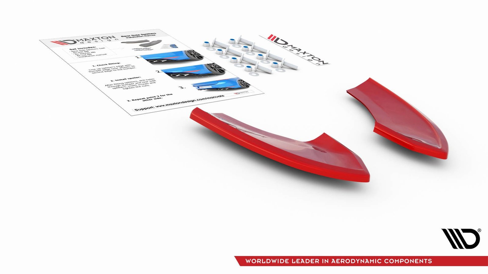 Splitters Laterales Traseros VW Golf 7 GTI TCR - Imagen 11