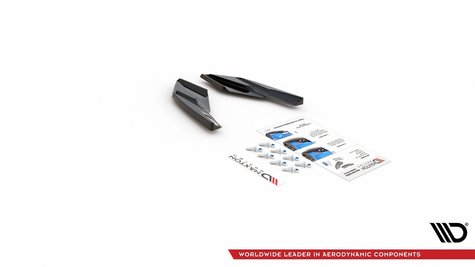 Splitters Laterales Traseros Volkswagen Golf Hatchback Mk8 - Imagen 7