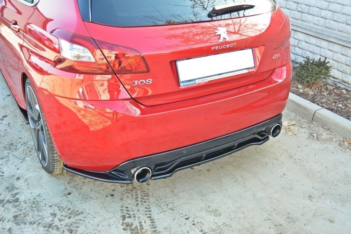 Splitter Trasero Peugeot 308 II GTI (with vertical bars) - Imagen 2