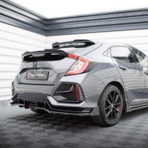 Splitter Trasero (with vertical bars) + Flaps Aerodinámicos Honda Civic Sport Mk 10 Facelift