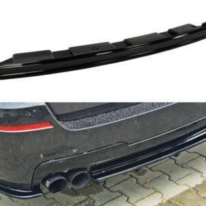 Splitter Trasero for BMW 5 M-Pack Sedan/Touring F10/F11 - without vertical bars (fits two double exhaust ends)