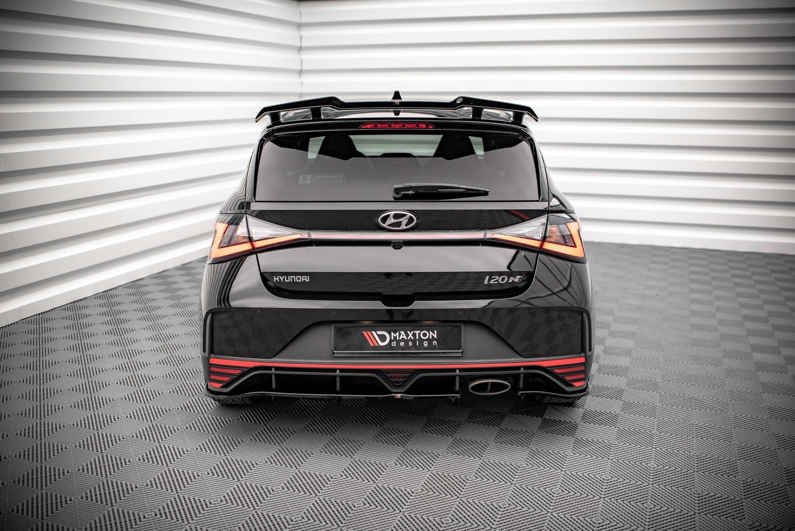 Splitter Trasero (with vertical bars) Hyundai I20 N Mk3 - Imagen 2