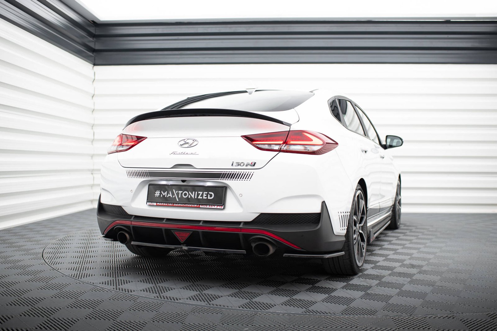Splitter Trasero (with vertical bars) Hyundai I30 N Mk3 Fastback - Imagen 2