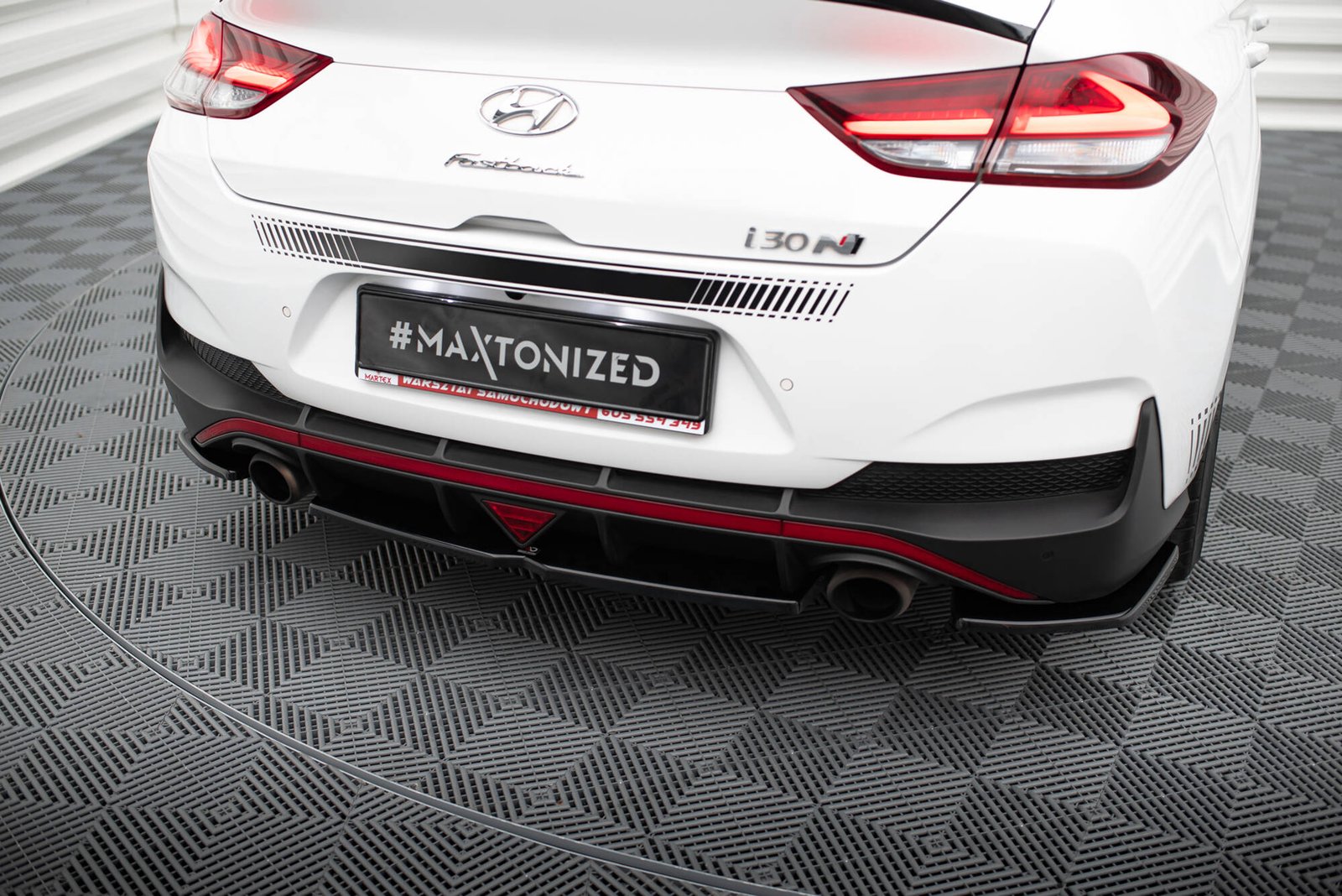 Splitter Trasero (with vertical bars) Hyundai I30 N Mk3 Fastback