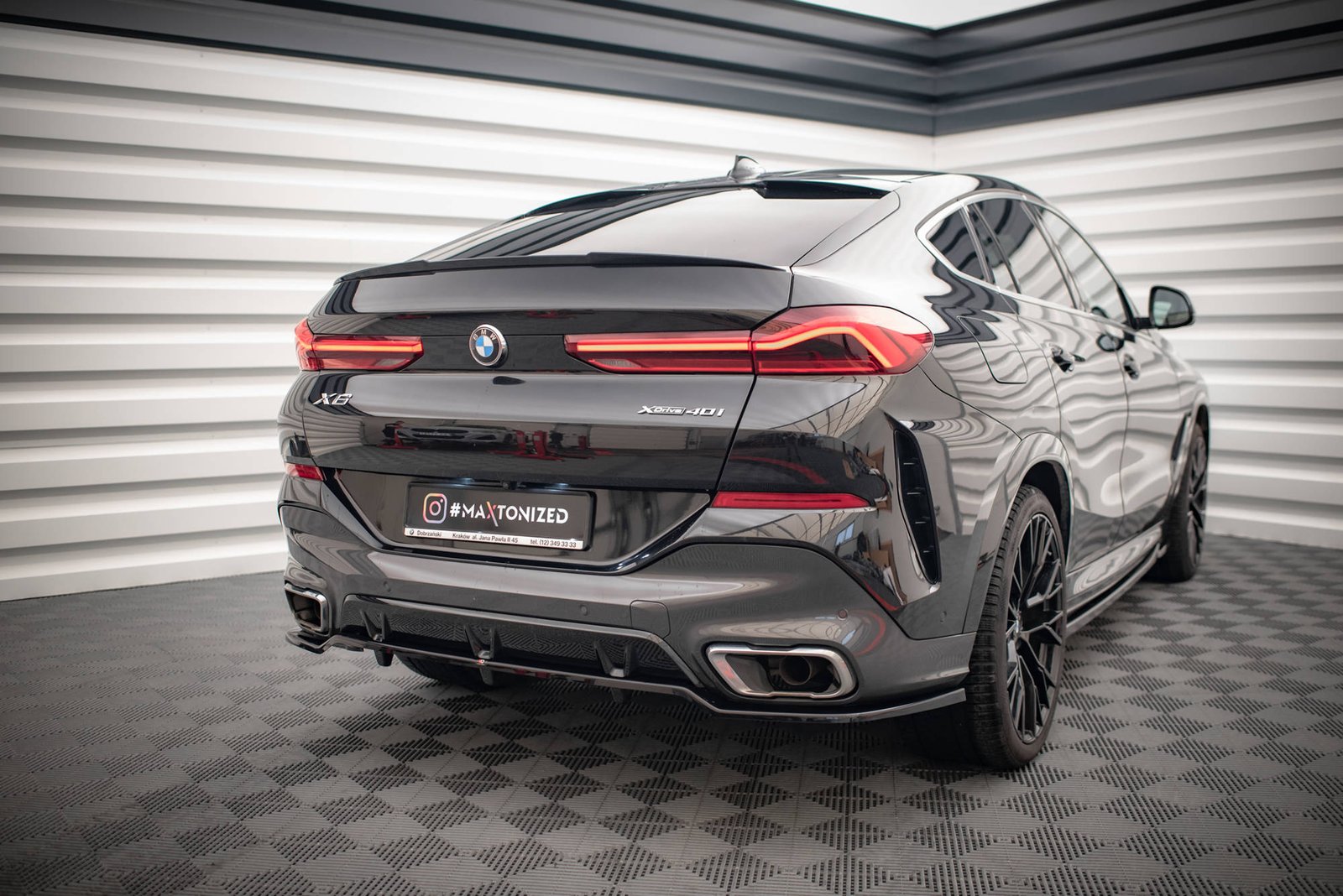 Splitter Trasero (with vertical bars) BMW X6 M-Pack G06