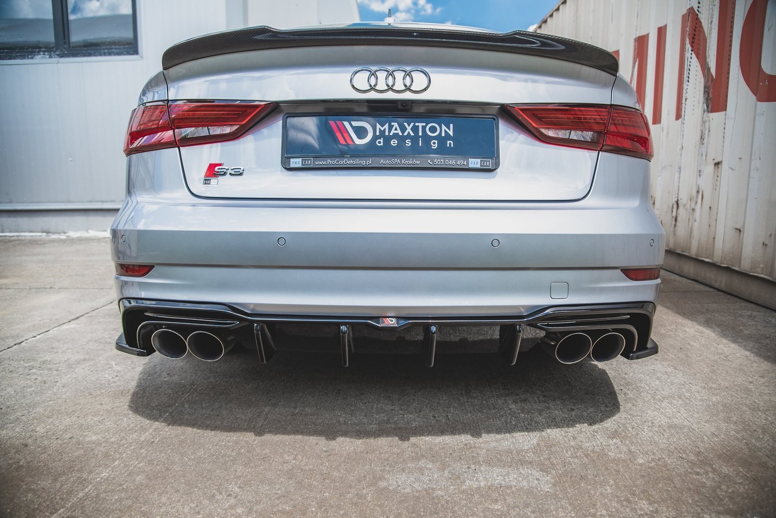 Faldón Trasero Audi S3 Sedan 8V Facelift