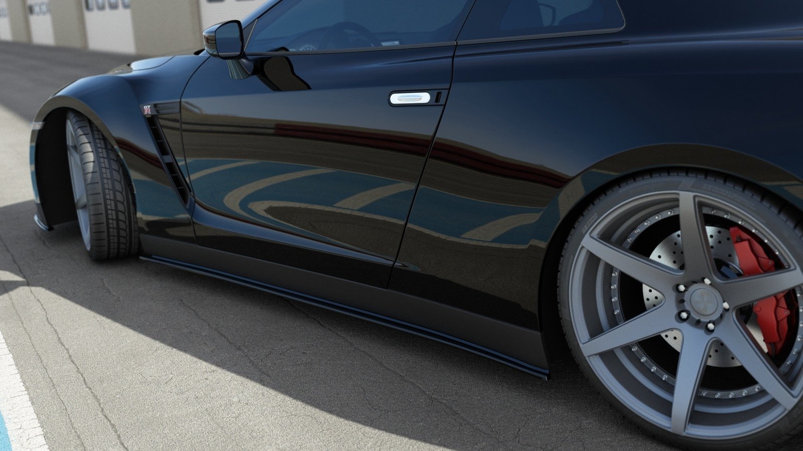 Faldones Laterales con Difusor Nissan GT-R Preface Coupe (R35-Series)