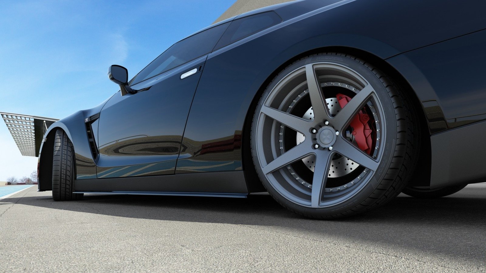 Faldones Laterales con Difusor Nissan GT-R Preface Coupe (R35-Series) - Imagen 2