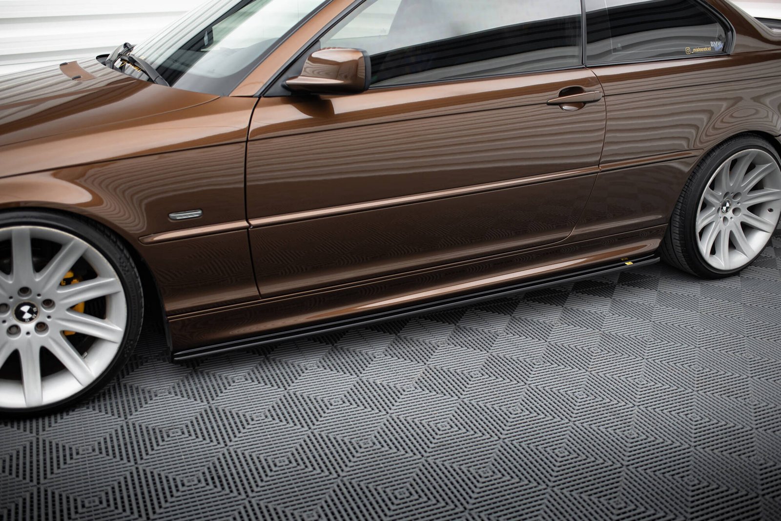 Faldones Laterales con Difusor for BMW 3 E46 Mpack Coupe