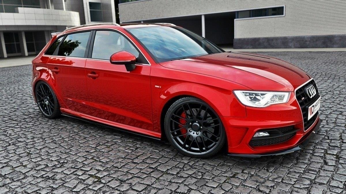 Faldones Laterales con Difusor Audi S3 / A3 S-Line Sportback 8V / 8V Facelift