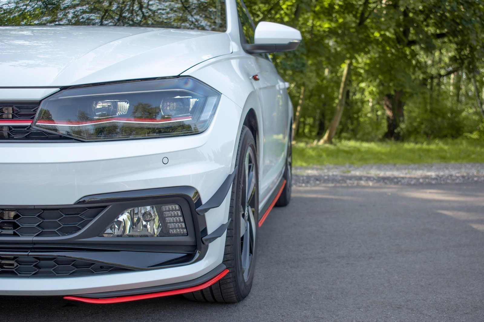Splittery Przednie Boczne Volkswagen Polo GTI / R-line Mk6 - Imagen 3