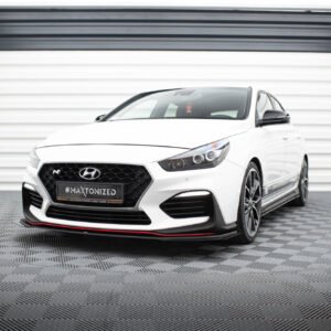 Street Pro Splitter Delantero + Flaps Aerodinámicos Hyundai I30 N Mk3 Hatchback / Fastback