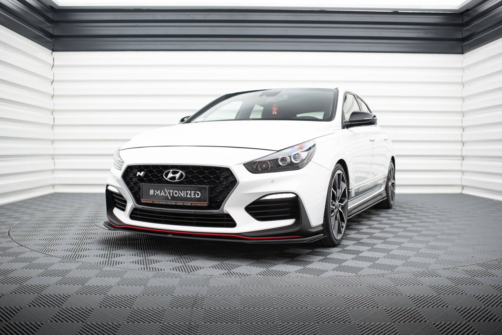 Street Pro Splitter Delantero + Flaps Aerodinámicos Hyundai I30 N Mk3 Hatchback / Fastback