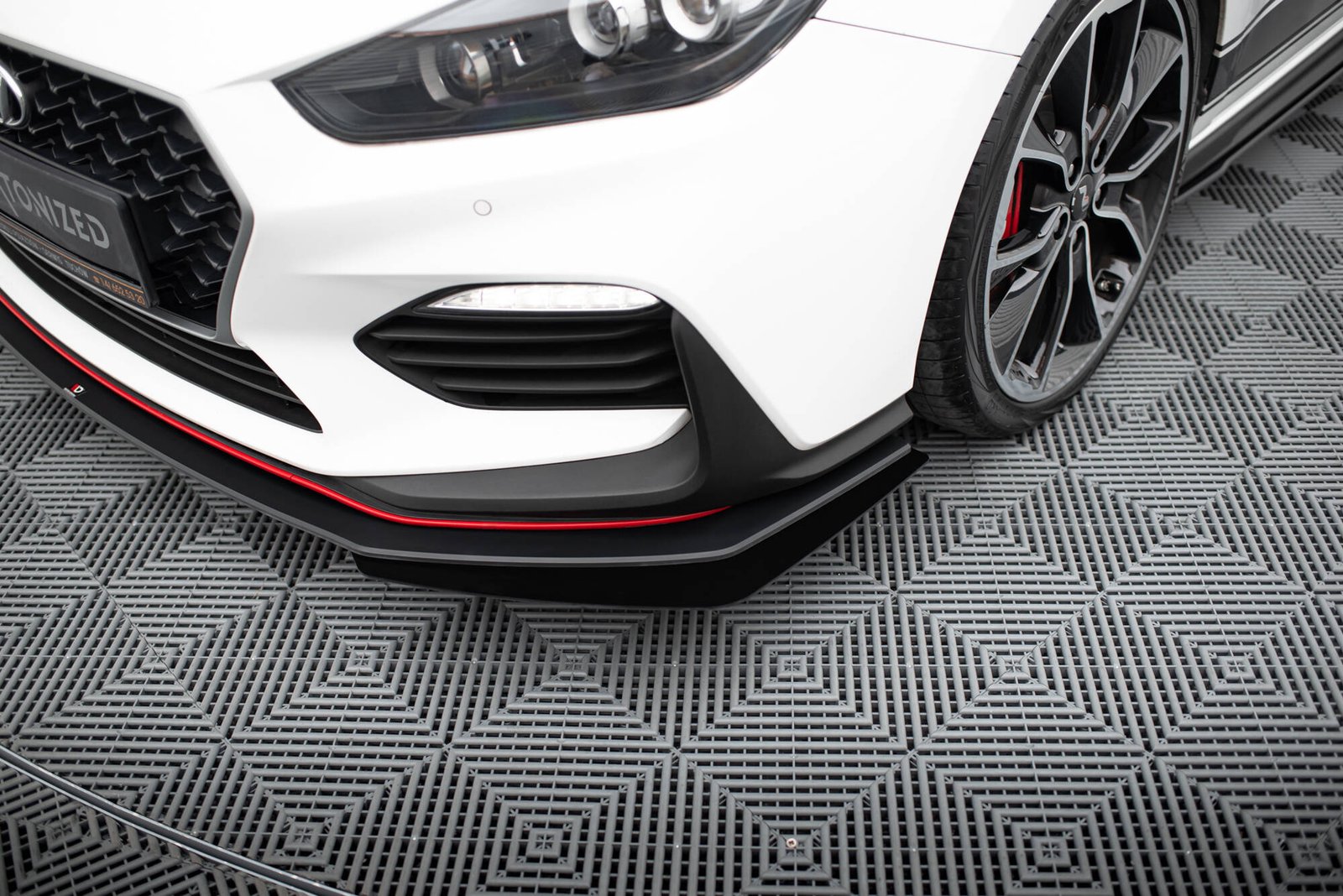 Street Pro Splitter Delantero + Flaps Aerodinámicos Hyundai I30 N Mk3 Hatchback / Fastback - Imagen 4