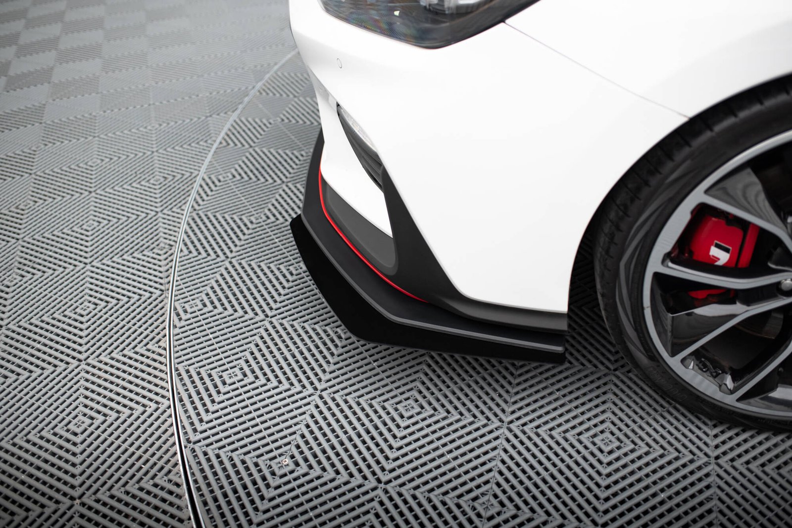 Street Pro Splitter Delantero + Flaps Aerodinámicos Hyundai I30 N Mk3 Hatchback / Fastback - Imagen 5