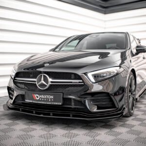 Street Pro Splitter Delantero + Flaps Aerodinámicos Mercedes A35 AMG / AMG-Line Aero Pack W177