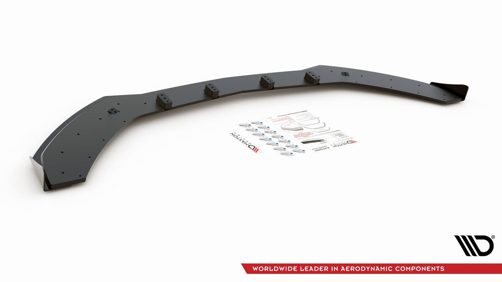 Street Pro Splitter Delantero + Flaps Aerodinámicos Mercedes-AMG C43 / AMG-Line Coupe C205 - Imagen 6