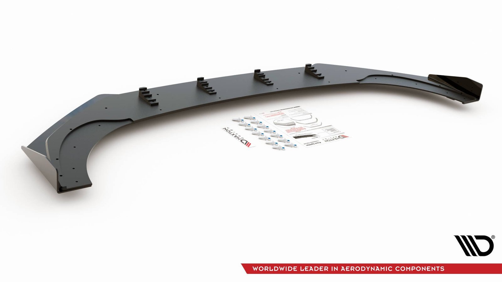 Street Pro Splitter Delantero + Flaps Aerodinámicos Volkswagen Golf GTI Clubsport Mk8 - Imagen 5
