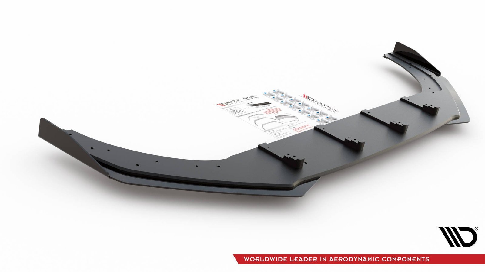 Street Pro Splitter Delantero + Flaps Aerodinámicos Volkswagen Golf GTI / GTE / GTD / R-Line Mk8 - Imagen 5