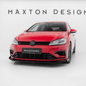Street Pro Splitter Delantero + Flaps Aerodinámicos Volkswagen Golf R / R-Line Mk7 Facelift