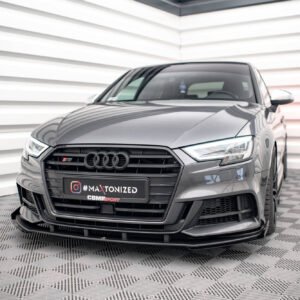 Street Pro Splitter Delantero + Flaps Aerodinámicos Audi S3 / A3 S-Line Sportback 8V Facelift