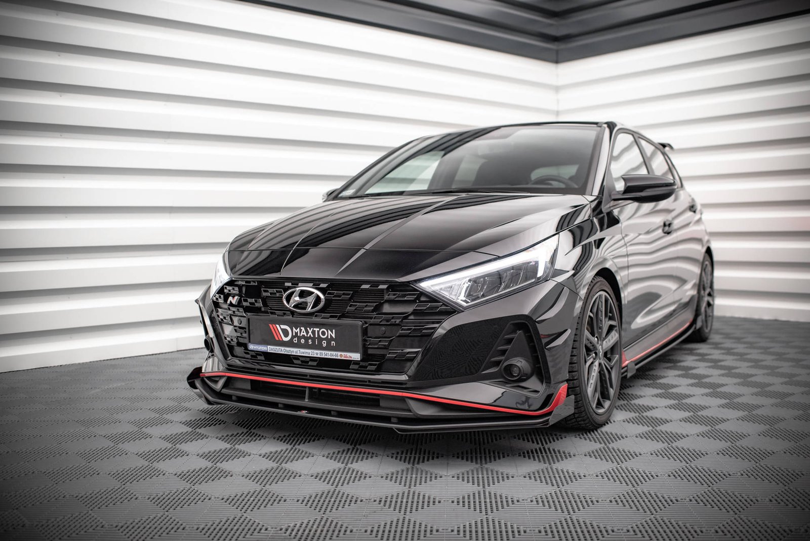 Street Pro Splitter Delantero + Flaps Aerodinámicos Hyundai I20 N Mk3