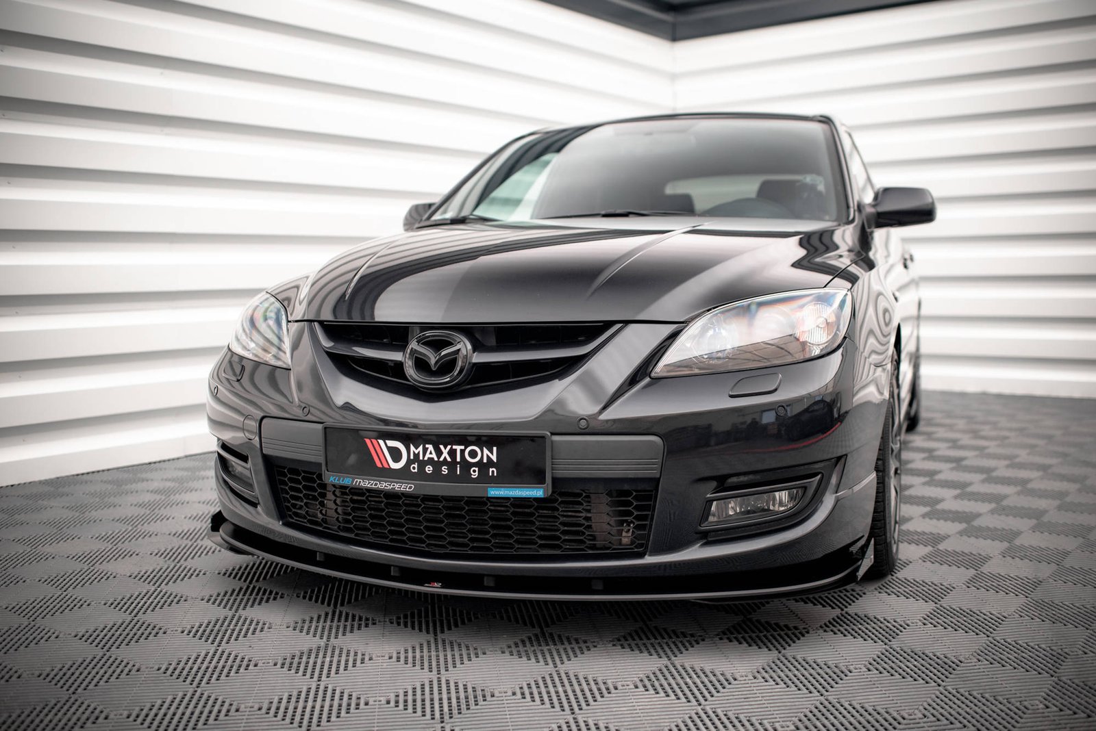 Street Pro Splitter Delantero + Flaps Aerodinámicos Mazda 3 MPS Mk1