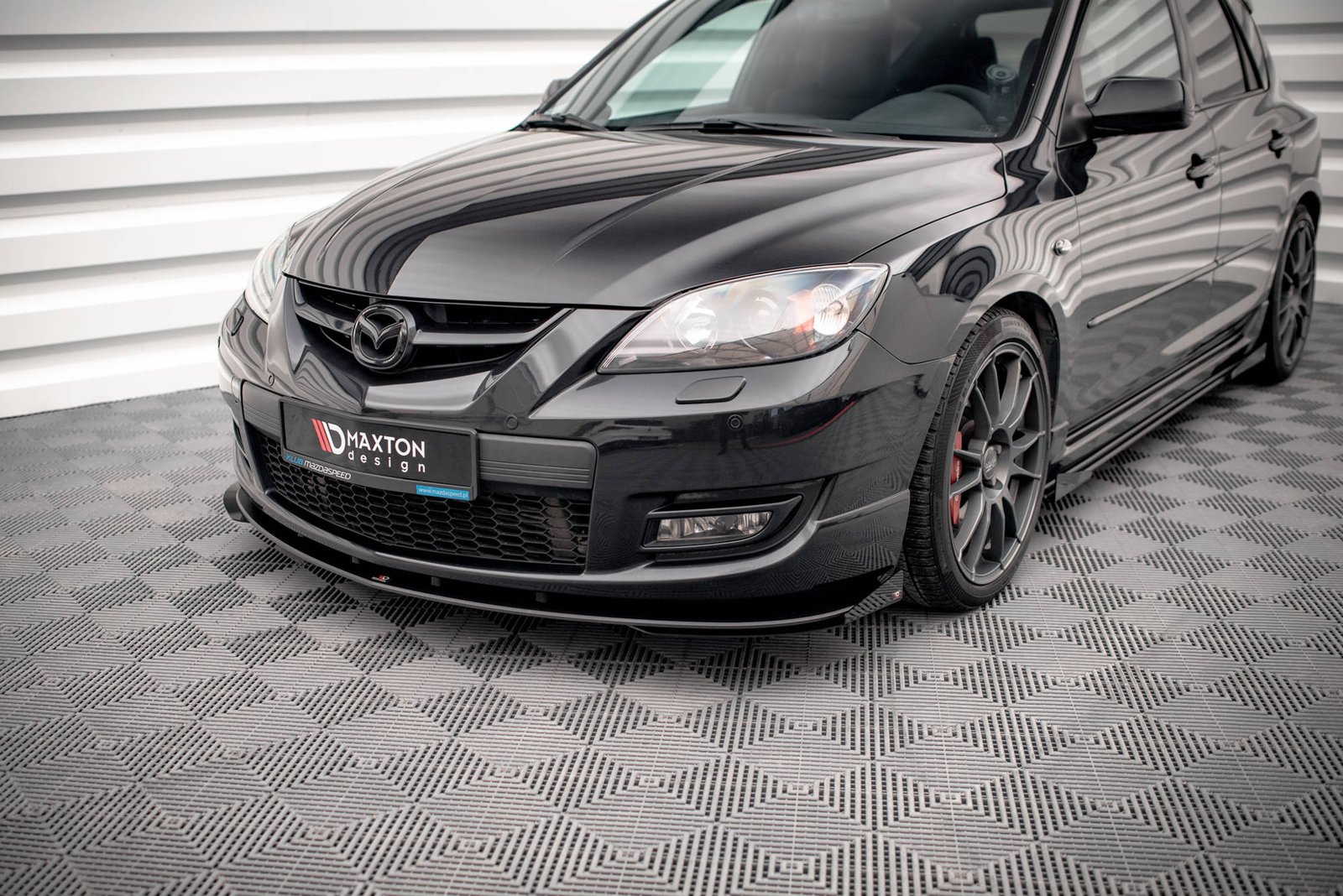 Street Pro Splitter Delantero + Flaps Aerodinámicos Mazda 3 MPS Mk1 - Imagen 4