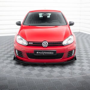 Street Pro Splitter Delantero + Flaps Aerodinámicos Volkswagen Golf GTI Mk6