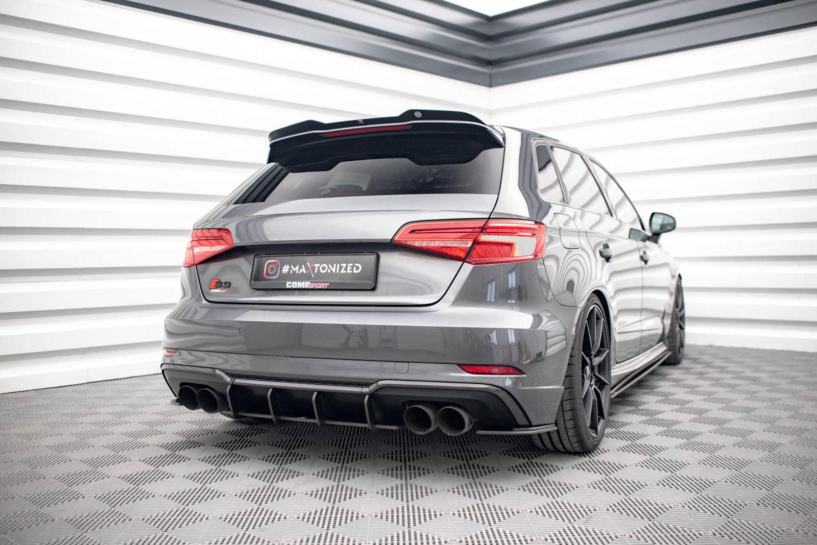 Street Pro Rear Diffuser Audi S3 Sportback 8V Facelift - Imagen 3