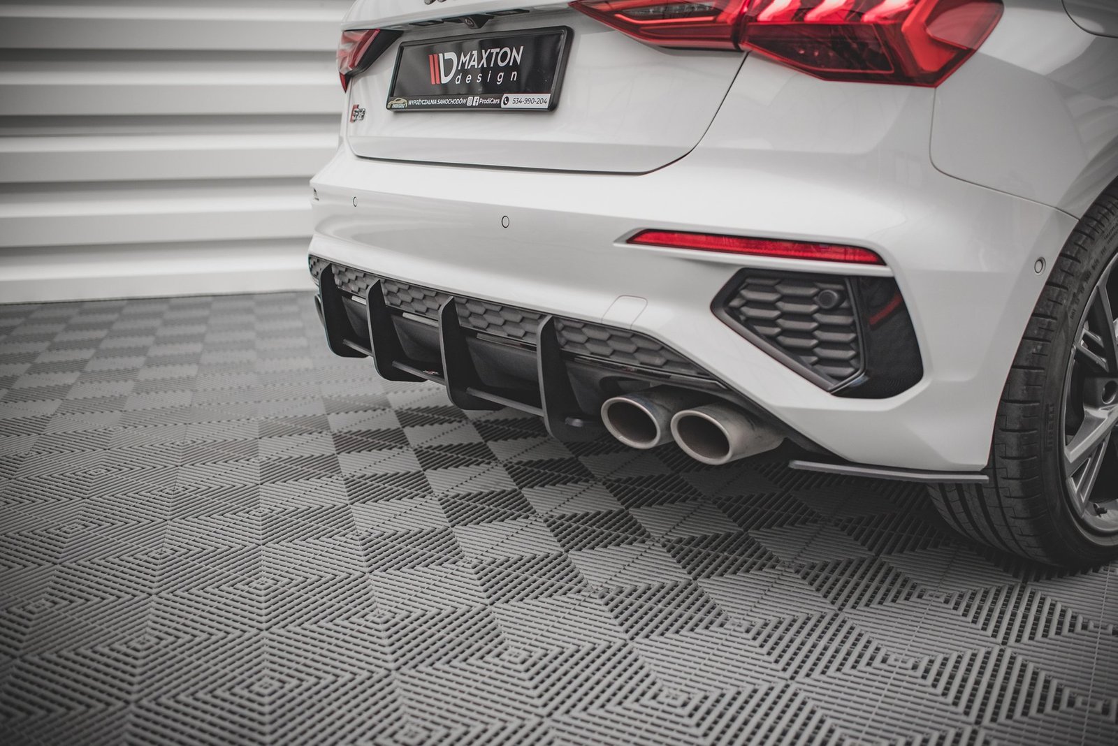 Street Pro Rear Diffuser Audi S3 Sportback 8Y - Imagen 2