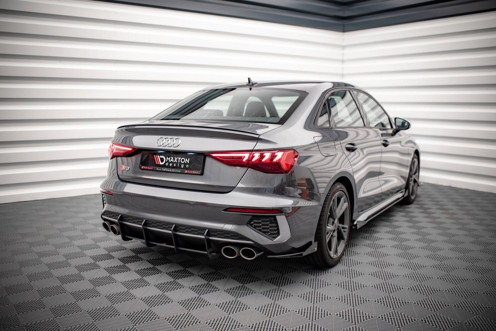 Street Pro Splitters Laterales Traseros + Flaps Aerodinámicos Audi S3 Sedan 8Y - Imagen 3