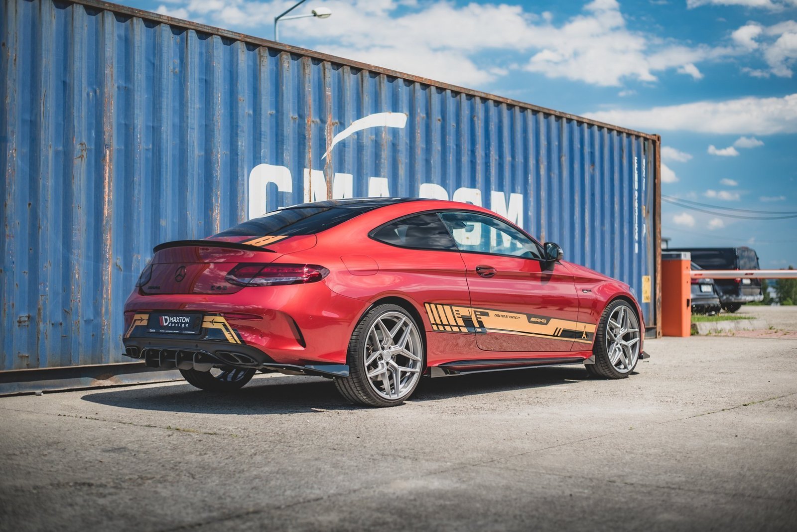 Street Pro Splitters Laterales Traseros + Flaps Aerodinámicos Mercedes-AMG C43 Coupe C205 - Imagen 2