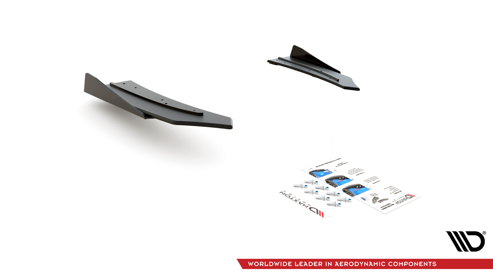Street Pro Splitters Laterales Traseros + Flaps Aerodinámicos Mercedes-AMG C43 Coupe C205 - Imagen 4
