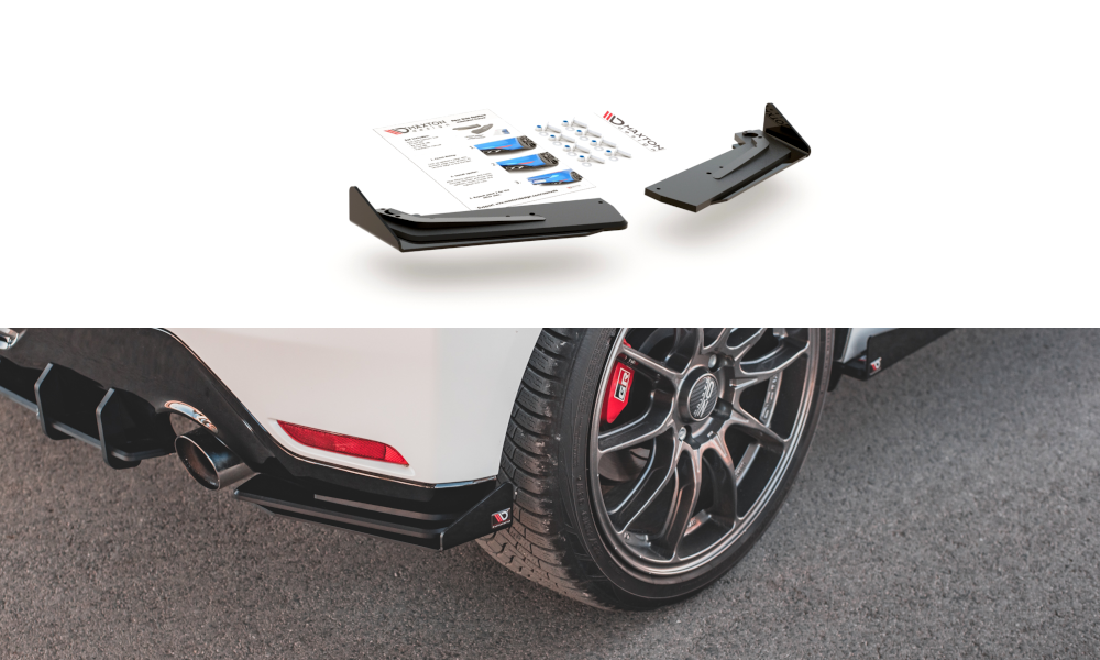 Street Pro Splitters Laterales Traseros + Flaps Aerodinámicos Toyota GR Yaris Mk4