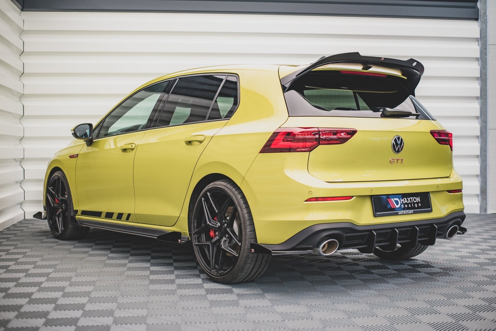 Street Pro Splitters Laterales Traseros + Flaps Aerodinámicos Volkswagen Golf GTI Clubsport Mk8 - Imagen 2