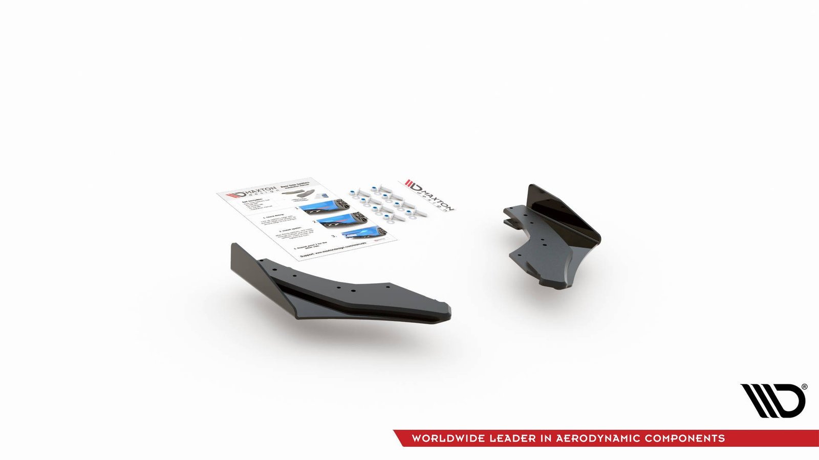 Street Pro Splitters Laterales Traseros + Flaps Aerodinámicos Volkswagen Golf GTI Clubsport Mk8 - Imagen 4