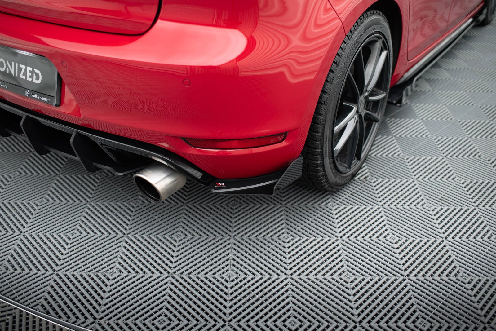 Street Pro Splitters Laterales Traseros + Flaps Aerodinámicos Volkswagen Golf GTI Mk6